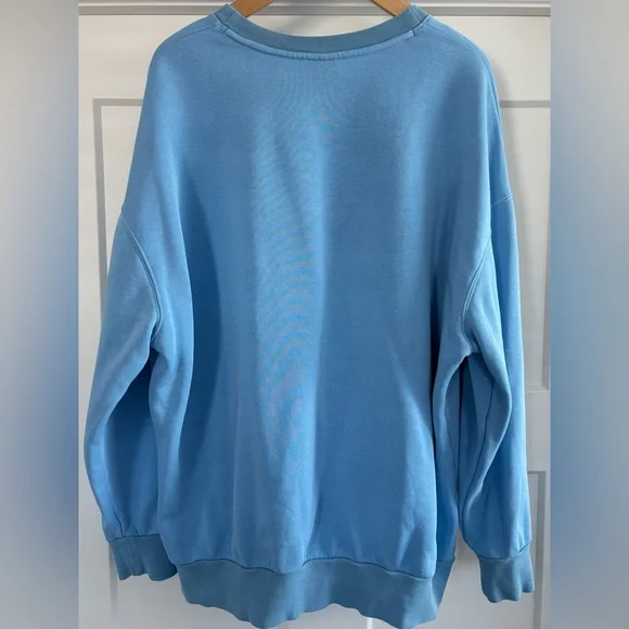 Women’s Under Armour Medium Blue Icon Fleece Oversized Crewneck Sweatshirt 2025 - Picture 4 of 6